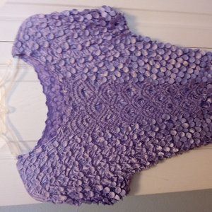 puckery short sleeve shirt